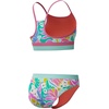image:imageSpeedo Girls Swimsuit Two Piece Bikini SetSixties Garden Pink Lemonade