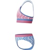 image:imageSpeedo Girls Swimsuit Two Piece Bikini SetWavy Stripe Periwinkle Blue