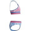image:imageSpeedo Girls Swimsuit Two Piece Bikini SetWavy Stripe Periwinkle Blue