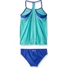 image:imageSpeedo Girls Swimsuit Two Piece Tankini Mesh Blouse Thin StrapDiscontinuedMint Frost