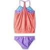 image:imageSpeedo Girls Swimsuit Two Piece Tankini Mesh Blouse Thin StrapDiscontinuedTropical Glow