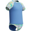 image:imageSpeedo Girls Uv Swim Shirt Short Sleeve Rashguard SetSummer Stamp Periwinkle Blue