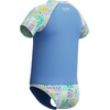 image:imageSpeedo Girls Uv Swim Shirt Short Sleeve Rashguard SetSummer Stamp Periwinkle Blue