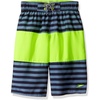 image:imageSpeedo Boys Classic Stripe Blocked Volley 18 BottomStripe Sport Neon