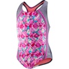 image:imageSpeedo Girls Swimsuit One Piece Thick Strap Racer Back PrintedDiscontinuedBright Pink