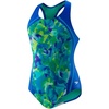 image:imageSpeedo Girls Swimsuit One Piece Thick Strap Racer Back PrintedDiscontinuedTie Dye Blue