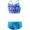 image:imageSpeedo Girls Swimsuit Two Piece Bikini Boy Short SetBlue