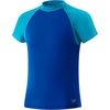 image:imageSpeedo Girls Uv Swim Shirt Short Sleeve Color Block RashguardDiscontinuedRadiant Blue