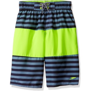 image:imageSpeedo Boys Classic Stripe Blocked Volley 18 BottomStripe Sport Neon