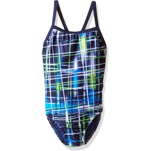 image:imageSpeedo Girls Powerflex Eco Laser Sticks Pulse Back SwimsuitLaser BlueGreen