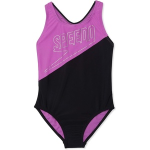 image:imageSpeedo Girls Printed Sport SpliceLogo Speedo Black