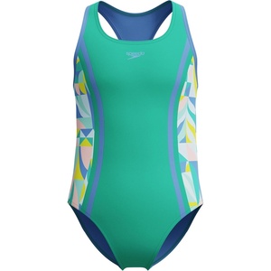image:imageSpeedo Girls Printed Sport SpliceMod Petals Marine Green