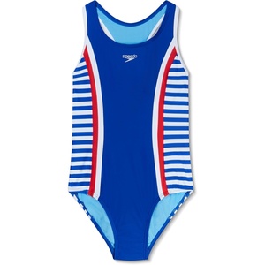 image:imageSpeedo Girls Printed Sport SpliceSide Splice Mariner Stripe