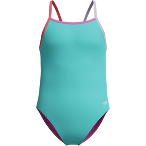 image:imageSpeedo Girls Swimsuit One Piece Thin StrapsArctic Glass
