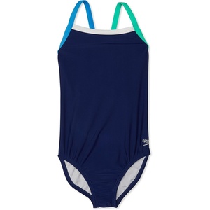 image:imageSpeedo Girls Swimsuit One Piece Thin StrapsBlue Harmony