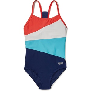 image:imageSpeedo Girls Swimsuit One Piece Thin StrapsRadiating Blueprint