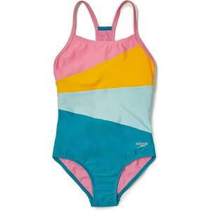 image:imageSpeedo Girls Swimsuit One Piece Thin StrapsRadiating Enamel Blue