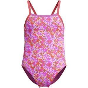 image:imageSpeedo Girls Swimsuit One Piece Thin StrapsWavy Daisy Pink