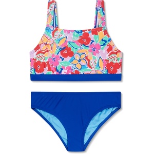 image:imageSpeedo Girls Swimsuit Two Piece Bikini SetFauve Floral