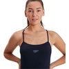 image:imageSpeedo Womens Solid Endurance Thin Strap SwimsuitNavy