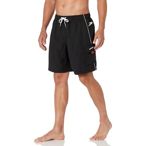 image:imageSpeedo Mens Swim Trunk Knee Length Marina Sport VolleyBlackWhite
