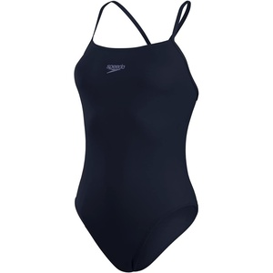 image:imageSpeedo Womens Solid Endurance Thin Strap SwimsuitNavy