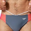 image:imageSpeedo Mens Swimsuit Brief Eco Flex 2 Outseam BeachstarBlock Grey LeadTropical Coral