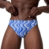 image:imageSpeedo Mens Swimsuit Brief Eco Flex 2 Outseam BeachstarSonar Stripe Deep Sapphire