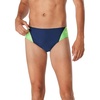 image:imageSpeedo Mens Swimsuit Brief Eco Prolt Solid AdultSplice Team NavyBright Green