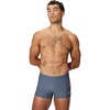 image:imageSpeedo Mens Swimsuit Square Leg Eco Flex BeachstarSplice Grey LeadTropical Coral