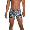 image:imageSpeedo Mens Swimsuit Square Leg SplicePalm BlackGrey