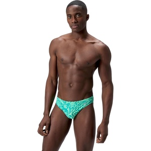 image:imageSpeedo Mens Swimsuit Brief Eco Flex 2 Outseam BeachstarShallow Waters Alfalfa Green