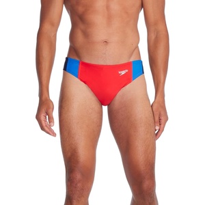 image:imageSpeedo Mens Swimsuit Brief Eco Flex 2 Outseam BeachstarVertical Block Red