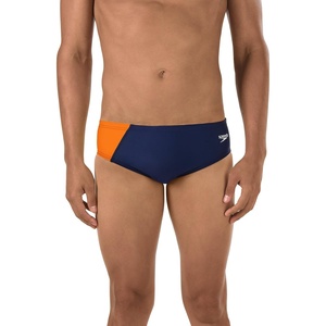 image:imageSpeedo Mens Swimsuit Brief PowerFlex Eco Revolve Splice Team Colors Purple 36NavyOrange