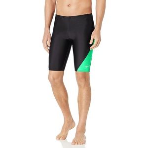 image:imageSpeedo Mens Swimsuit Jammer Powerflex Eco Revolve Splice Team ColorsSpeedo Green