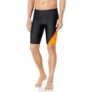 image:imageSpeedo Mens Swimsuit Jammer Powerflex Eco Revolve Splice Team ColorsSpeedo Orange