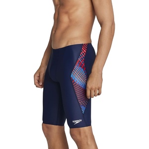 image:imageSpeedo Mens Swimsuit Jammer Powerflex Printed Team ColorsCoded RedWhiteBlue