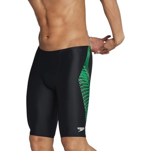 image:imageSpeedo Mens Swimsuit Jammer Powerflex Printed Team ColorsCoded Speedo Green