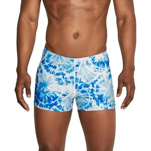 image:imageSpeedo Mens Swimsuit Square Leg PrintedTides WhiteBlue