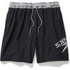 image:imageSpeedo Mens Swim Trunk Mid Length Redondo SolidSpeedo BlackGrey