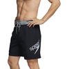 image:imageSpeedo Mens Swim Trunk Mid Length Redondo SolidSpeedo BlackGrey
