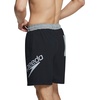 image:imageSpeedo Mens Swim Trunk Mid Length Redondo SolidSpeedo BlackGrey