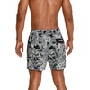 image:imageSpeedo Mens Swim Trunk Short Length Redondo Comfort Liner PrintSwim TrunksPalm Anthracite