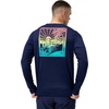 image:imageSpeedo Mens Uv Swim Shirt Graphic Long Sleeve TeeOmbre Landscape Peacoat