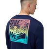 image:imageSpeedo Mens Uv Swim Shirt Graphic Long Sleeve TeeOmbre Landscape Peacoat