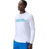 image:imageSpeedo Mens Uv Swim Shirt Graphic Long Sleeve TeeTiki Landscape Bright White