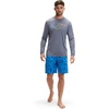 image:imageSpeedo Mens Uv Swim Shirt Graphic Long Sleeve TeeWave Peacoat