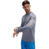 image:imageSpeedo Mens Uv Swim Shirt Graphic Long Sleeve TeeWave Peacoat