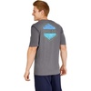 image:imageSpeedo Mens Uv Swim Shirt Graphic Short Sleeve TeeHexagon Peacoat