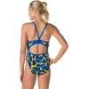 image:imageSpeedo Womens Swimsuit One Piece Endurance Flyback Printed Adult Team ColorsDiscontinuedCaged SapphireGold